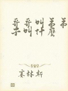 哥哥叫弟弟的儿子叫什么