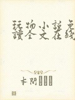 玩物小说免费阅读全文在线阅笔趣阁无弹窗