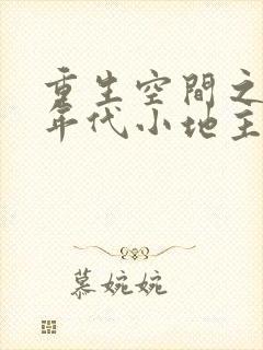 重生空间之九零年代小地主小说
