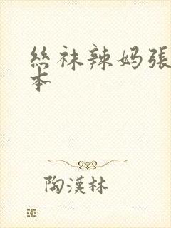 丝袜辣妈张静全本封面