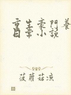 重生豪门养子的日常小说封面