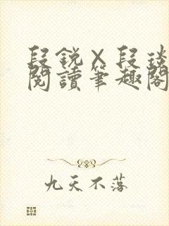 段锐×段琰免费阅读笔趣阁全文封面