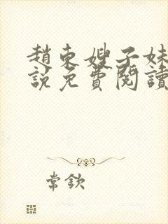 赵东嫂子妹妹小说免费阅读无弹窗