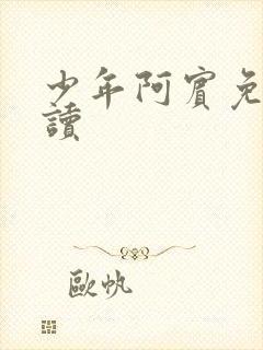 少年阿宾免费阅读封面