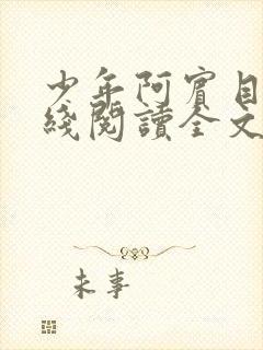 少年阿宾目录在线阅读全文