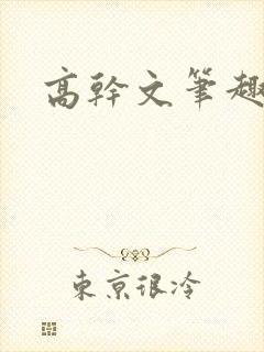 高干文笔趣阁封面