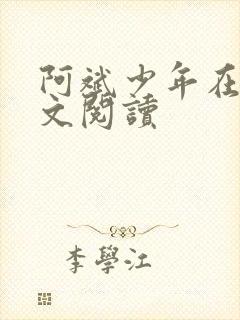 阿斌少年在线全文阅读封面