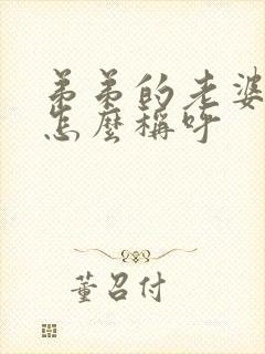 弟弟的老婆哥哥怎么称呼封面