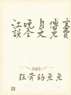江晚月傅寒川小说全文免费阅读