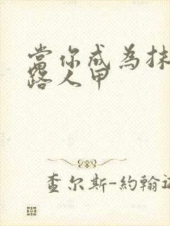 当你成为抹布文路人甲