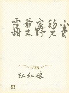 霍爷家的小祖宗甜又野免费全文阅读