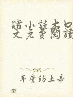 赌小说木口银全文免费阅读笔趣阁