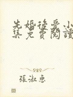 先婚后爱小说全集免费阅读