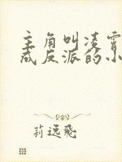 主角叫凌霄穿越成反派的小说