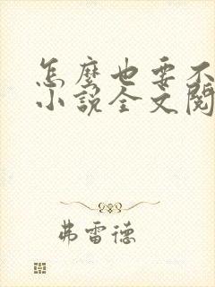 怎么也要不够她小说全文阅读