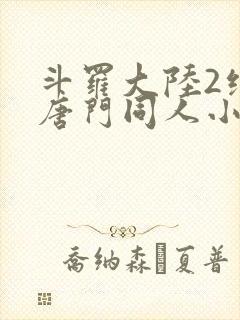 斗罗大陆2绝世唐门同人小说封面