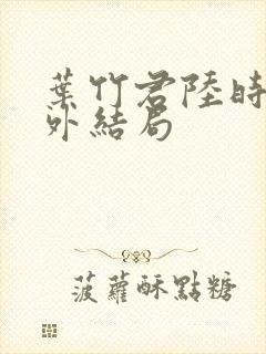 叶竹君陆时琛番外结局