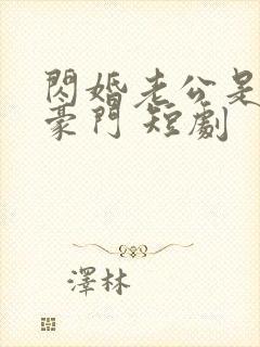 闪婚老公是超级豪门 短剧