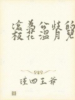 沧为公歧的清纯校花温月儿小说免费
