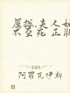 厉总,夫人她罪不至死 正版