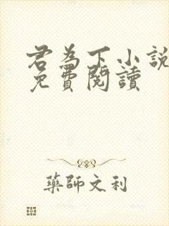 君为下小说全文免费阅读