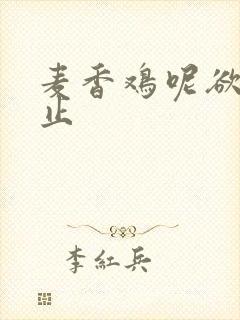 麦香鸡呢欲言难止