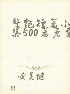 惊艳短篇小说合集500篇免费阅读可爱封面
