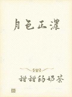 月色正浓封面