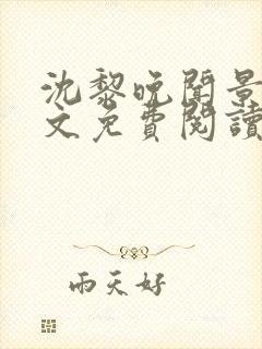沈黎晚闻景川全文免费阅读