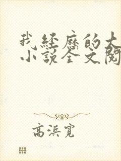我经历的大妈们小说全文阅读