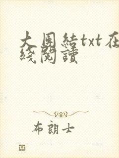 大团结txt在线阅读