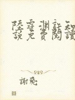 陆霆渊许知夏小说免费阅读最新章节封面