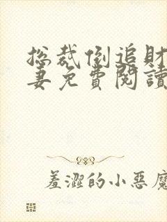 总裁倒追财阀前妻免费阅读封面