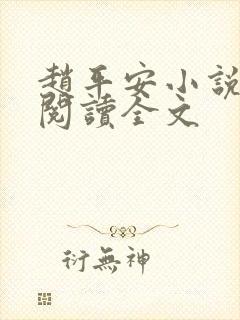 赵平安小说免费阅读全文
