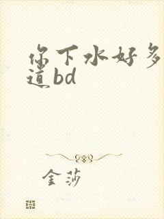 你下水好多下水道bd