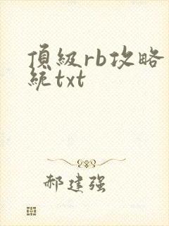 顶级rb攻略系统txt