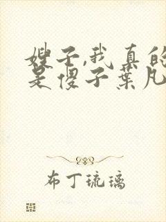 嫂子,我真的不是傻子叶凡免费阅读封面