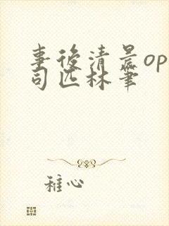 事后清晨op阿司匹林笔封面