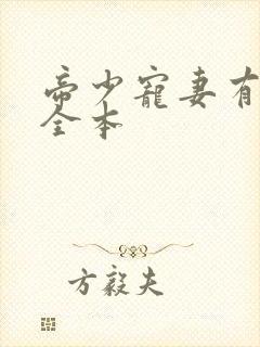 帝少宠妻有点甜全本