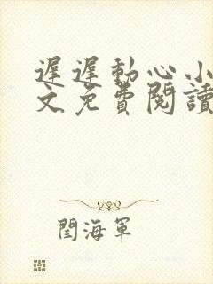 迟迟动心小说全文免费阅读无删减