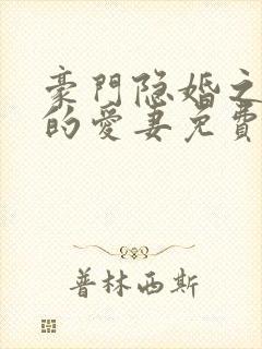 豪门隐婚之闪来的爱妻免费阅读封面