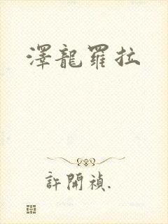 泽龙罗拉封面