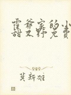 霍爷家的小祖宗甜又野免费阅读全文