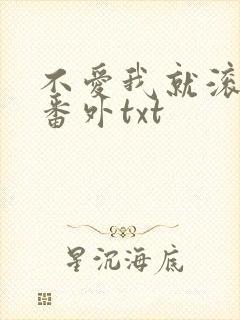 不爱我就滚全文番外txt
