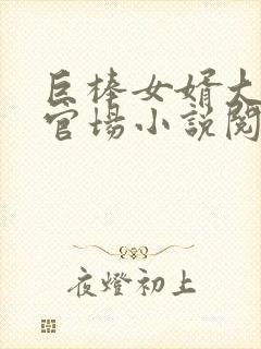 巨棒女婿大宝贝官场小说阅读全文