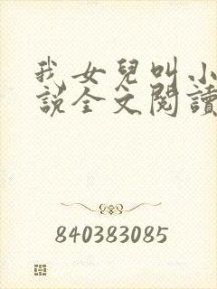 我女儿叫小可小说全文阅读
