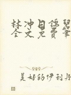 林冲日锦儿小说全文免费笔趣阁