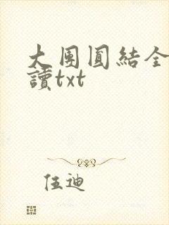 大团圆结全文阅读txt封面