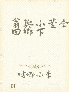 翁与小莹全目录回乡下