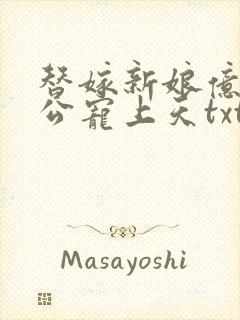 替嫁新娘亿万老公宠上天txt下载全本